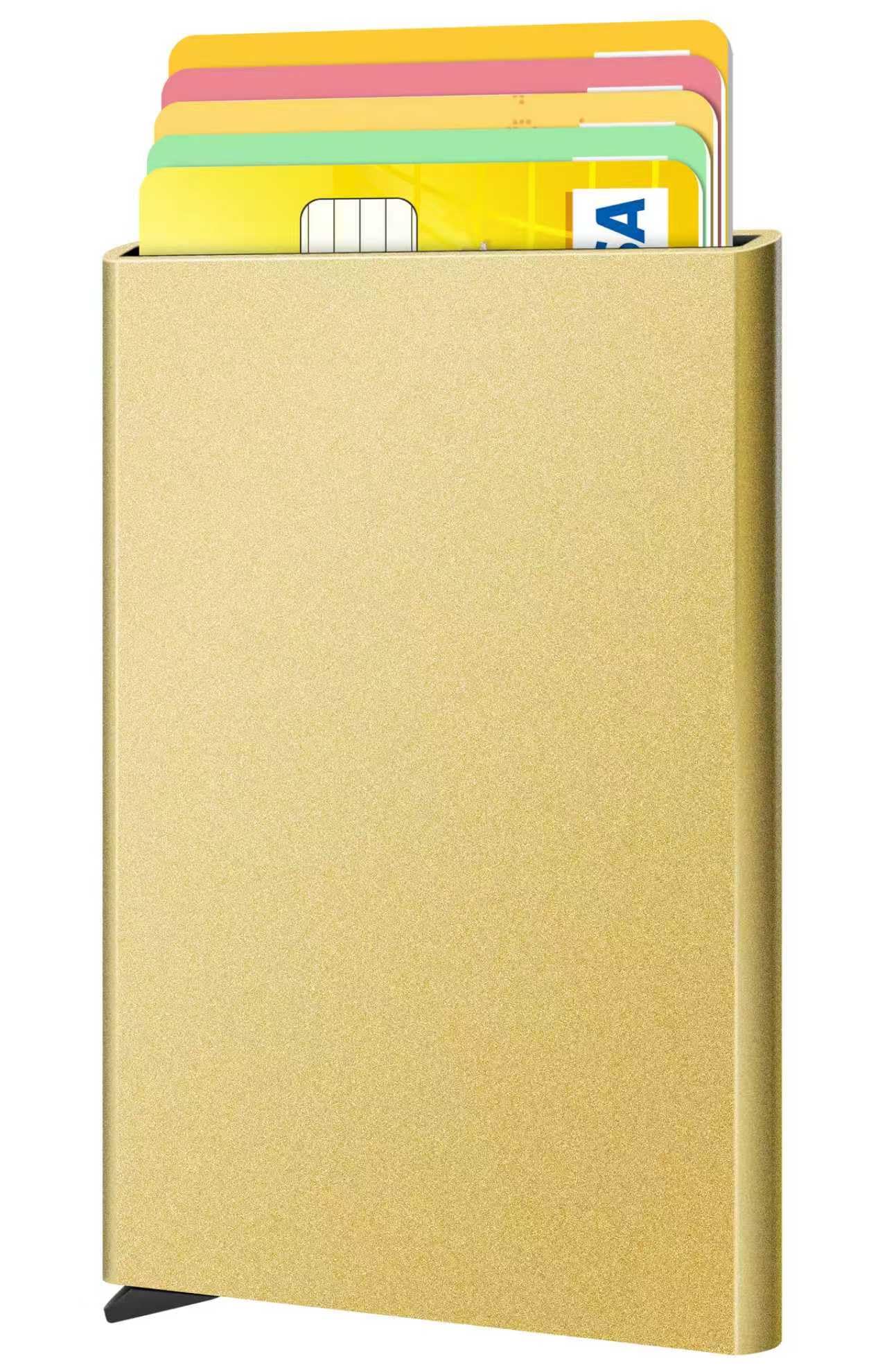 FurArt Slim Minimalist Wallet RFID Credit Card Holder for Men | slim minimalist compact rfid id window thin
