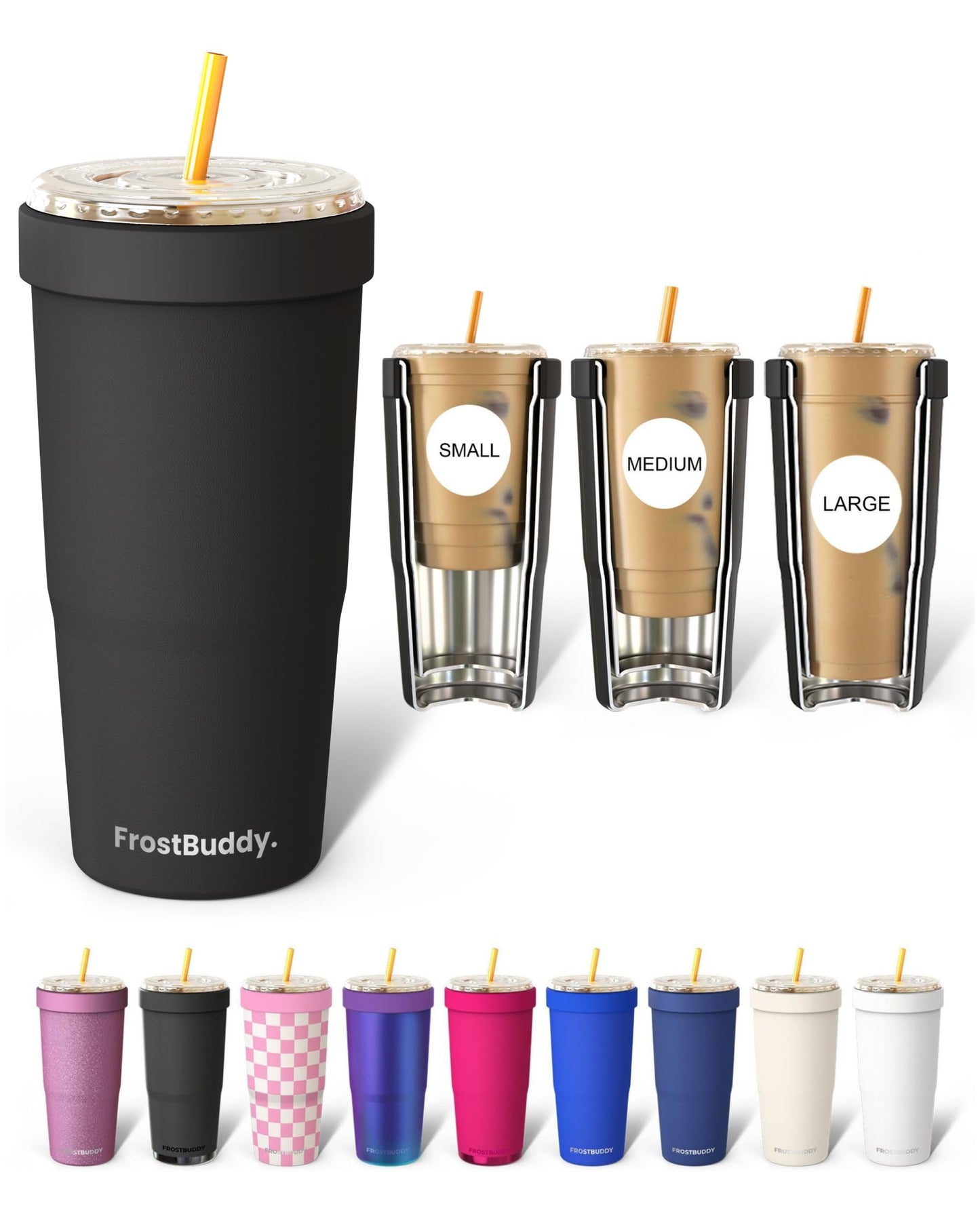 Frost Buddy Togo Buddy 30oz Tumbler (All American Sweetheart) | Double-wall vacuum insulated | Spill-proof flip lid | 18/8 premium stainless steel | Cup-holder friendly