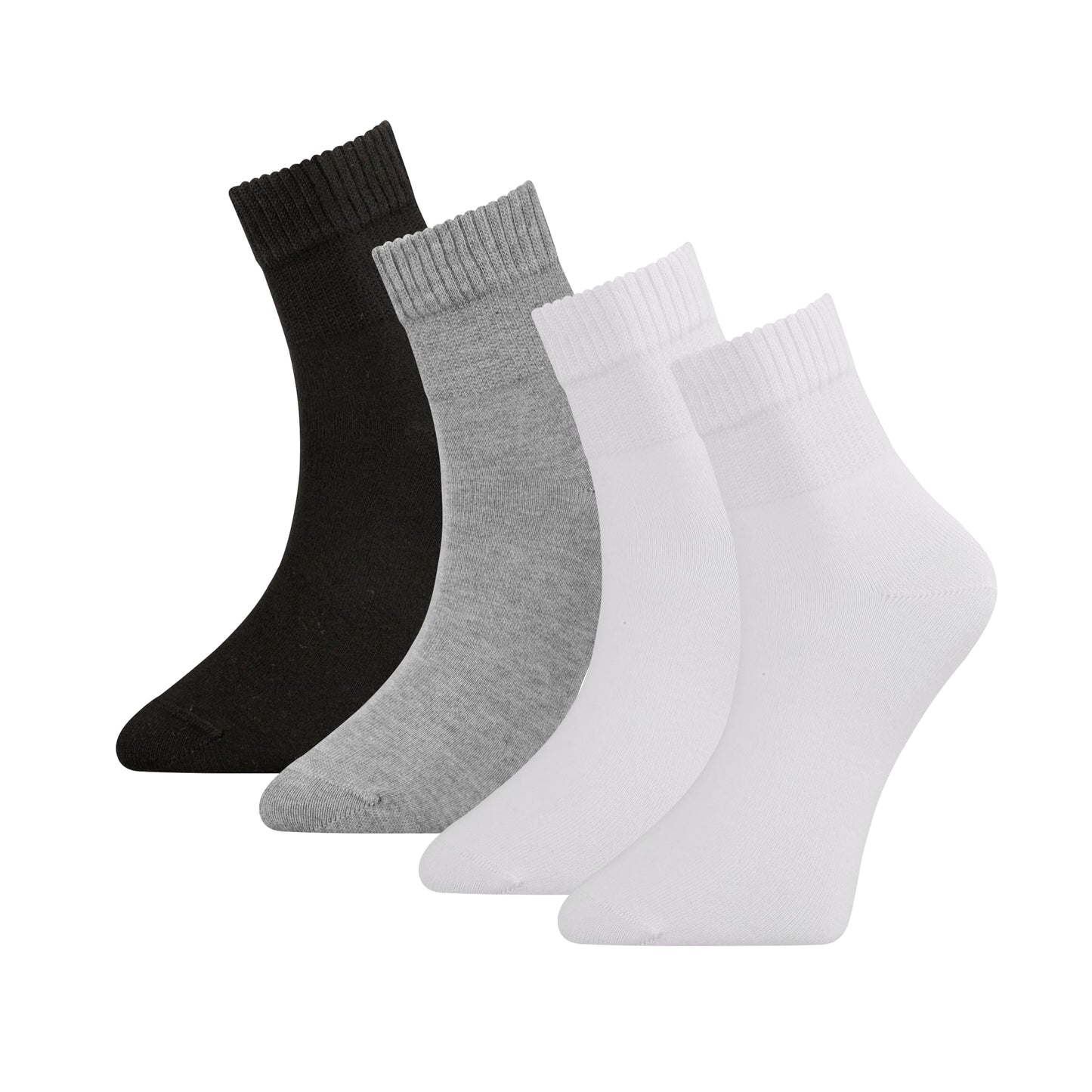 Men Bamboo Diabetic Socks Black Size 9–12,Soft Bamboo Fiber Socks for Sensitive Feet,Daily Wear, 4 Pairs
