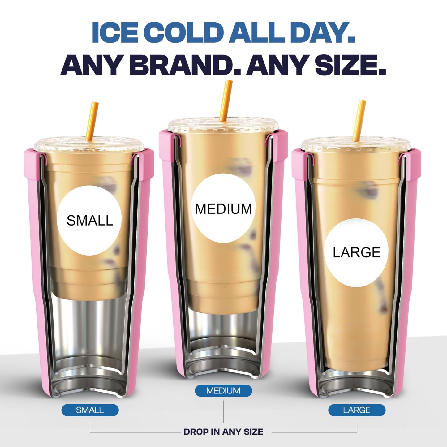 Frost Buddy Togo Buddy 30oz Tumbler (All American Sweetheart) | Double-wall vacuum insulated | Spill-proof flip lid | 18/8 premium stainless steel | Cup-holder friendly