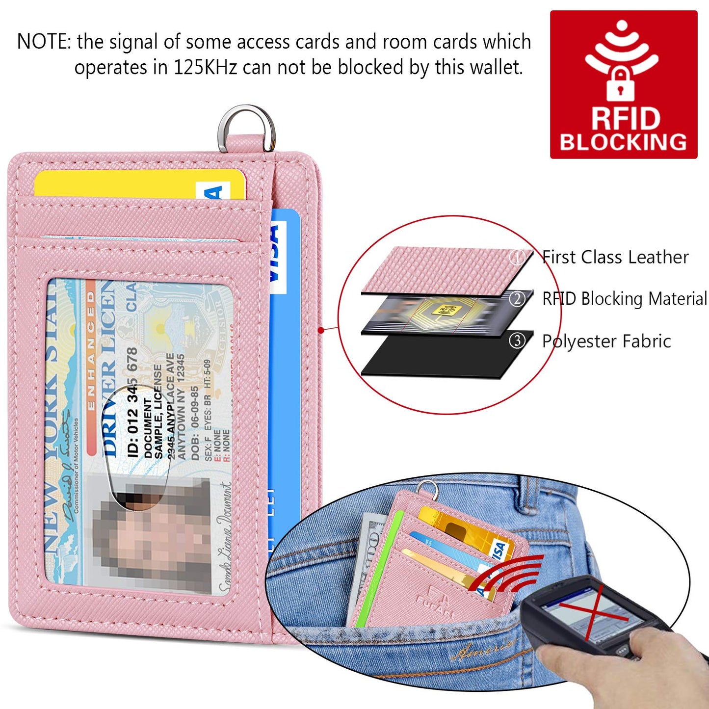 FurArt Slim Minimalist Wallet RFID Credit Card Holder for Men | slim minimalist compact rfid id window thin