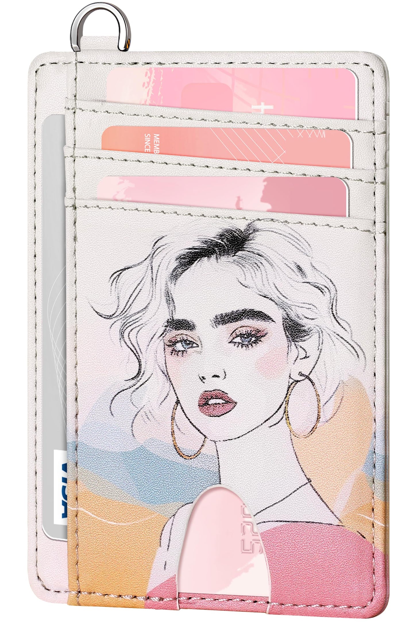 FurArt Slim Minimalist Wallet RFID Credit Card Holder for Men | slim minimalist compact rfid id window thin