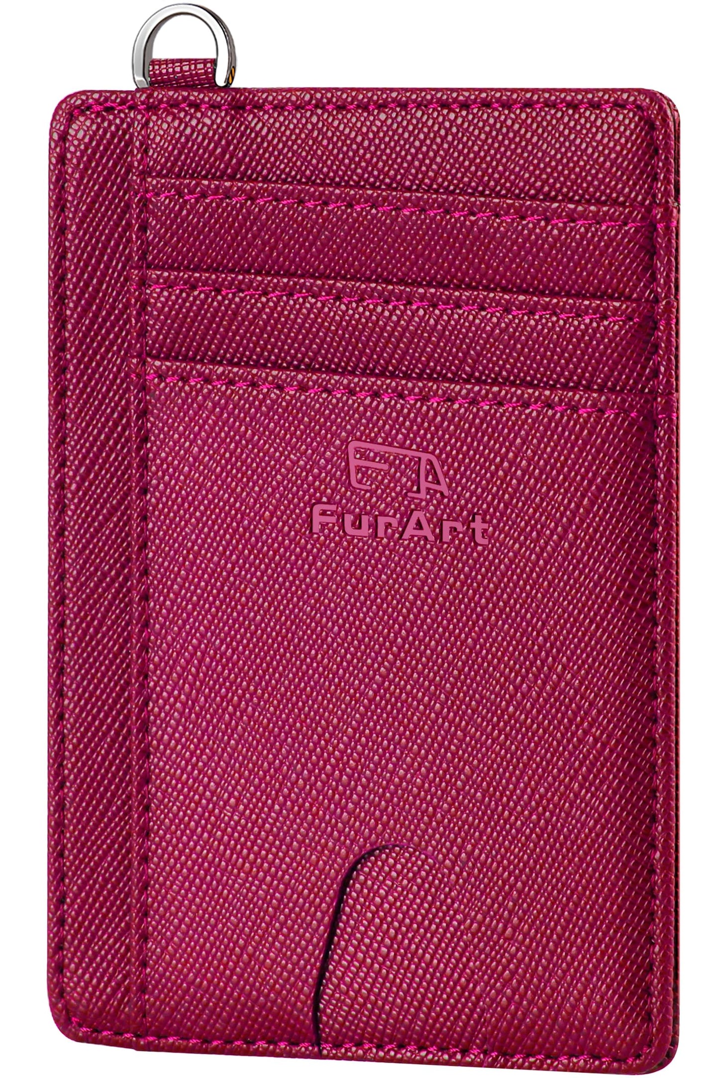 FurArt Slim Minimalist Wallet RFID Credit Card Holder for Men | slim minimalist compact rfid id window thin